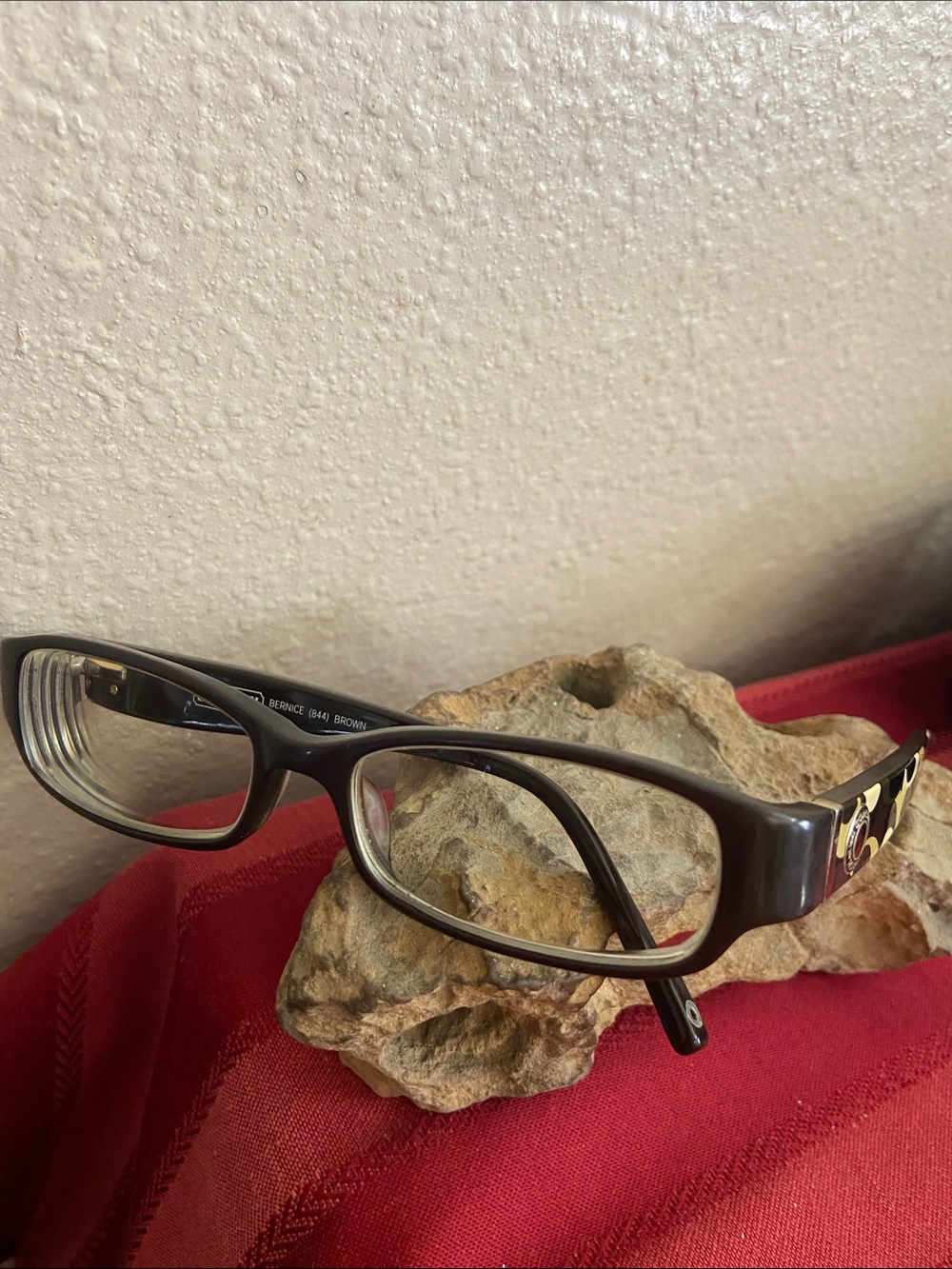 COACH Bernice 844 Brown Eyeglasses